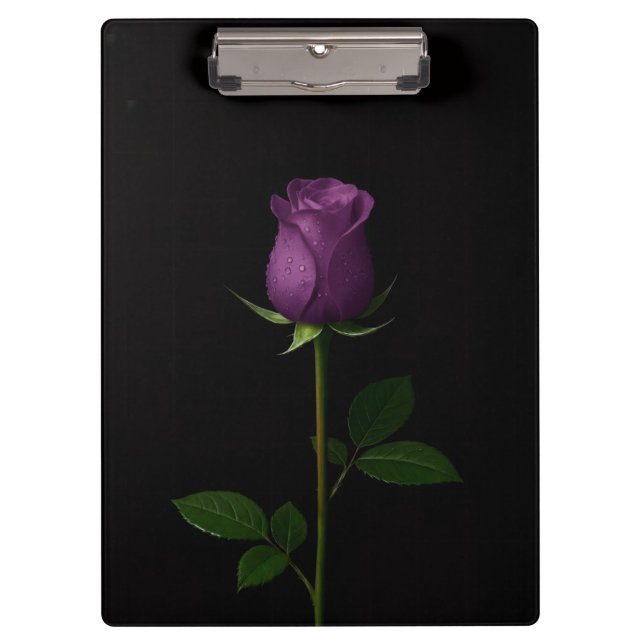 Porte-bloc Black 4 Luxe Clipboard, Royal Violet Rose (Devant)