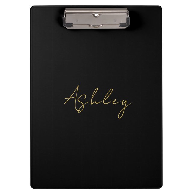 Porte-bloc Black Gold Colours Professionnel tendance Nom mode (Devant)