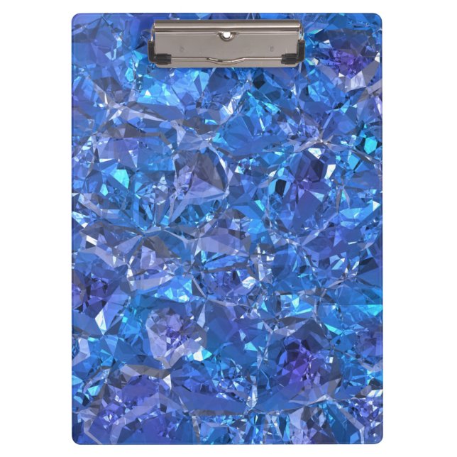 Porte-bloc Bleu cristal et violet (Devant)