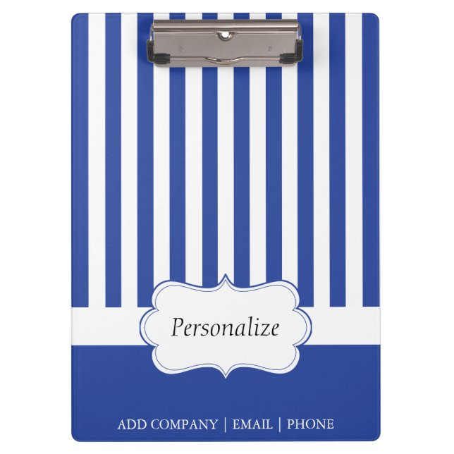 Porte-bloc Bleu électrique classique | Texte DO-IT-YOURSELF (Devant)