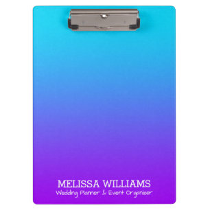 Porte-bloc Bleu violet à bleu turquoise