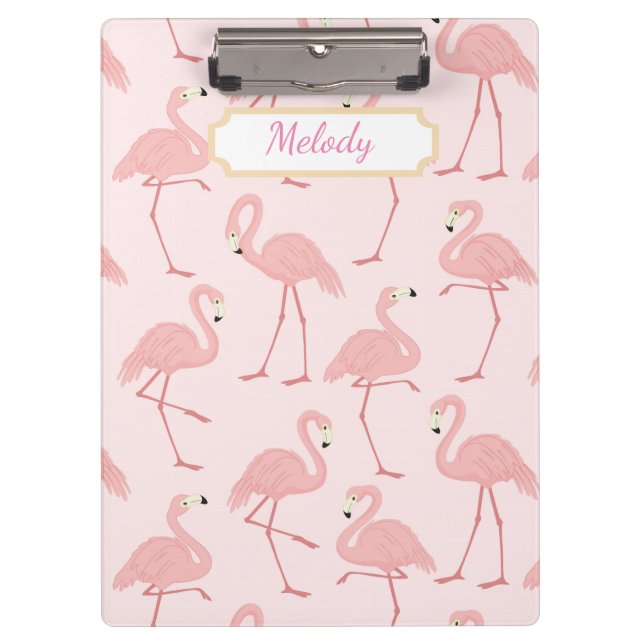 Porte-bloc Bliss de Flamant rose rose (Devant)