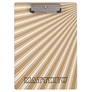 Porte-bloc Bois brun couleur bande Motif funky
