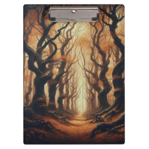 Porte-bloc Bois d'automne gothique