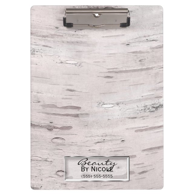 Porte-bloc Bois de bouleau blanc Grange rustique Ferme Chic (Devant)