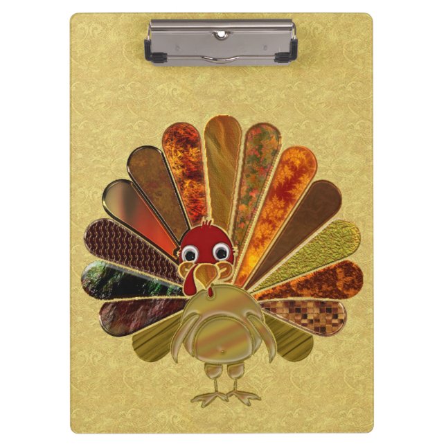 Porte-bloc Bon thanksgiving coloré Turquie (Devant)