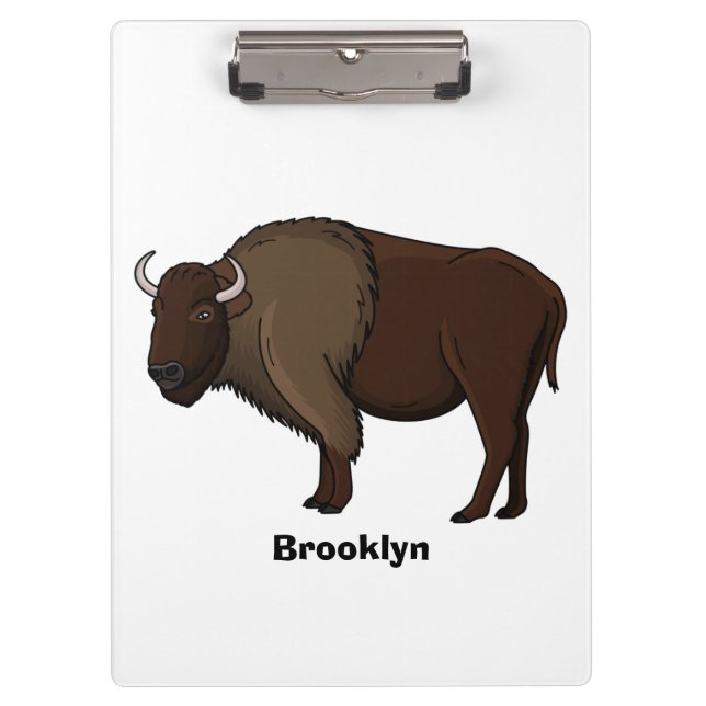 Porte-bloc Bonne illustration de bison américain (Devant)