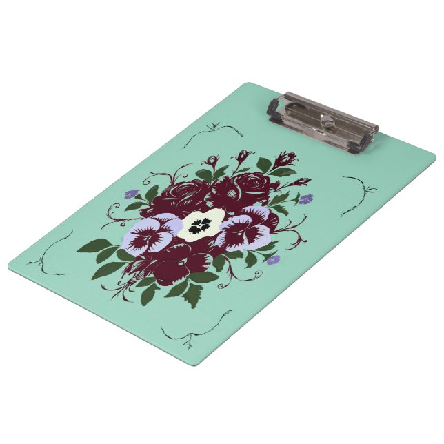 Porte-bloc Botanique | Élégance et Organisation Clipboard (Angled)