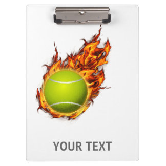 Porte-bloc Boule de tennis personnalisée sur le feu Tennis Th