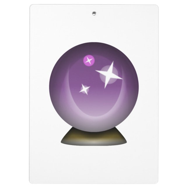 Porte-bloc Boule magique en cristal - Emoji (Dos)