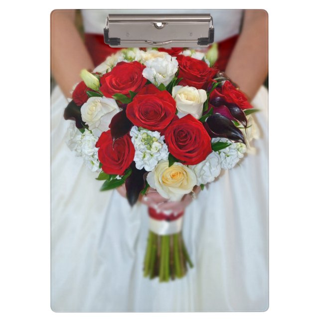 Porte-bloc Bouquet rose (Devant)