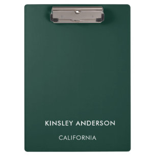 Porte-bloc Boutique minimaliste de luxe Emerald Green