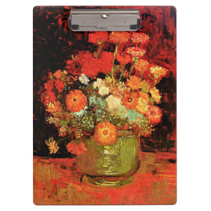 Porte-bloc Bowl avec Zinnias par Vincent van Gogh,