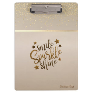 Porte-bloc Branché, Stripe, Smile Sparkle Shine - Personnalis