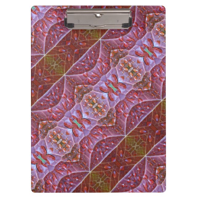 Porte-bloc Bronze & Feuille verte Ikat 19 (Devant)