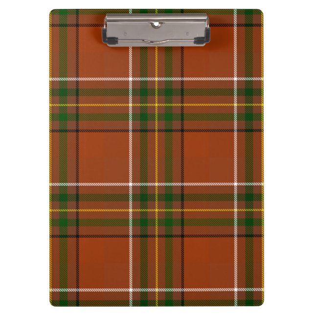 Porte-bloc Brown Earthy Plaid Tartan  (Devant)