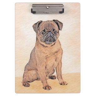 Porte-bloc Bruxelles Griffon Smooth Painting Original Chien A