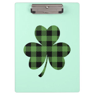 Porte-bloc Buffalo carreau vert motif trèfle Shamrock -61104