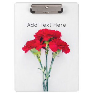 Porte-bloc Bundle of Red Carnation Flowers