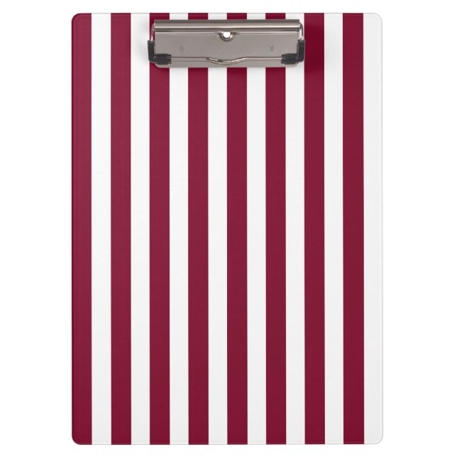 Porte-bloc Burgundy et blanc rayures de bonbons (Devant)