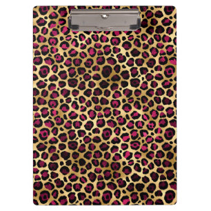 Porte-bloc Burgundy et Gold Leopard Series Design 2