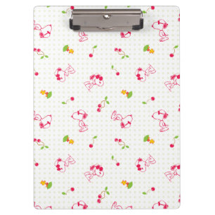 Porte-bloc cacahuètes   Snoopy & Woodstock Cherry Motif