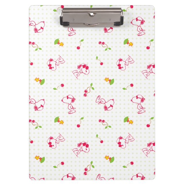 Porte-bloc cacahuètes | Snoopy & Woodstock Cherry Motif (Devant)