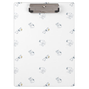 Porte-bloc cacahuètes   Snoopy & Woodstock Motif gris doux