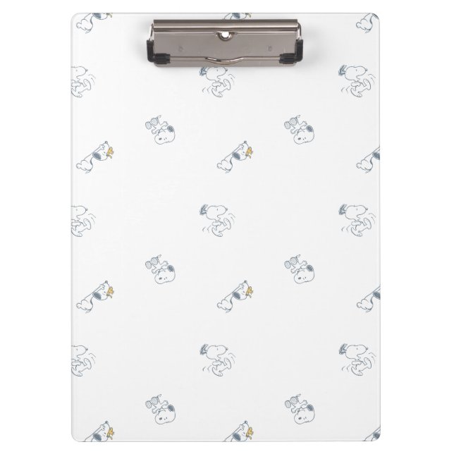 Porte-bloc cacahuètes | Snoopy & Woodstock Motif gris doux (Devant)