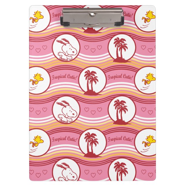 Porte-bloc cacahuètes | Snoopy & Woodstock Tropical Cutie (Devant)
