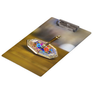 Porte-bloc Cadeau de dreidel de Hanukkah SlipperyJoe à base o