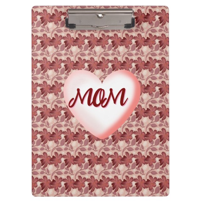 Porte-bloc Cadeau floral personnalisé et sur mesure pour Mama (Devant)