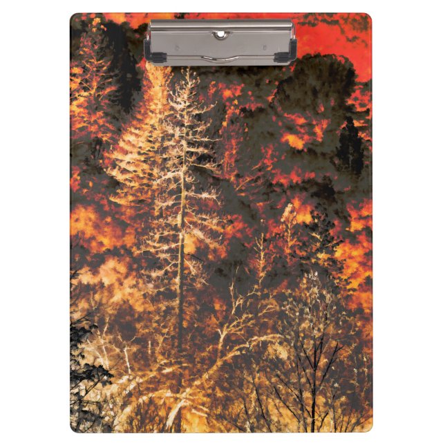Porte-bloc Cadeaux de feux de forêt pour pompiers (Devant)