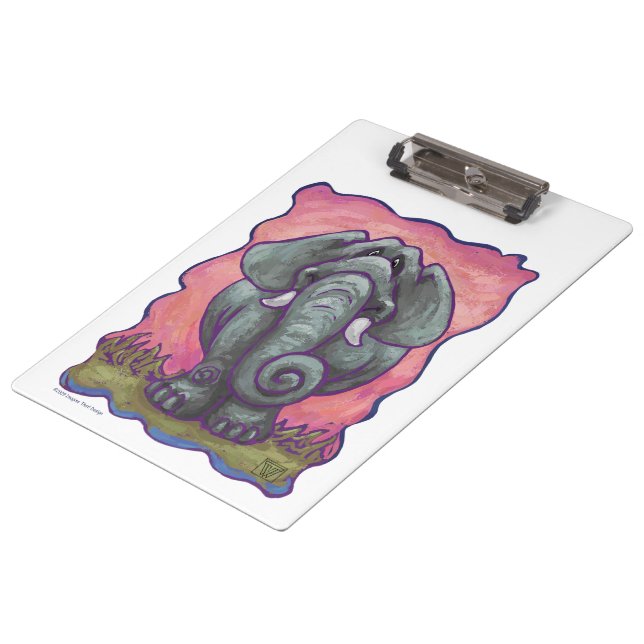 Porte-bloc Cadeaux et accessoires éléphants (Incliné)