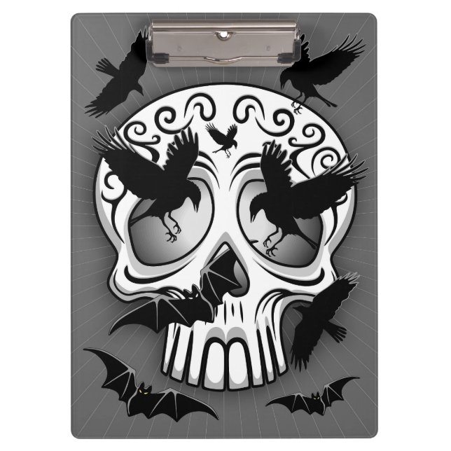 Porte-bloc Calaveras décoratives Halloween (Devant)