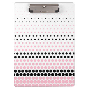 Porte-bloc Cameo Pink et Black Polka Dot