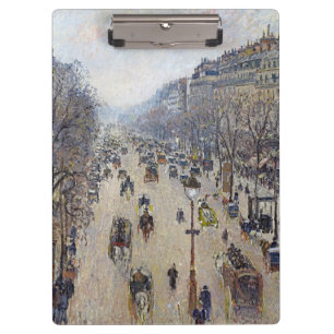 Porte-bloc Camille Pissarro - Boulevard Montmartre, matin