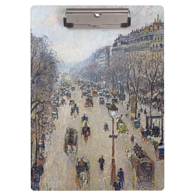Porte-bloc Camille Pissarro - Boulevard Montmartre, matin (Devant)
