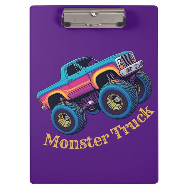 Porte-bloc Camion Coloré Monster (Devant)