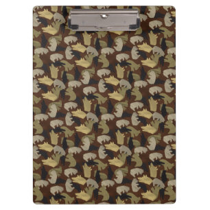 Porte-bloc Camouflage animal Silhouette Brown