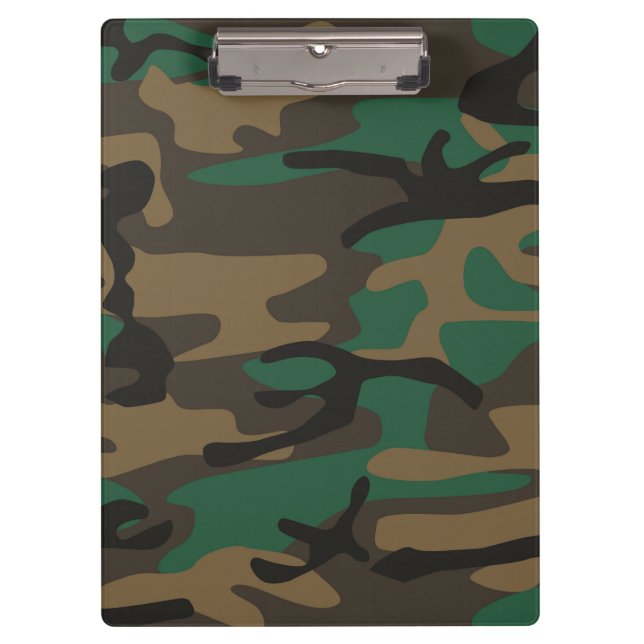 Porte-bloc Camouflage militaire Brown vert de Camo (Devant)
