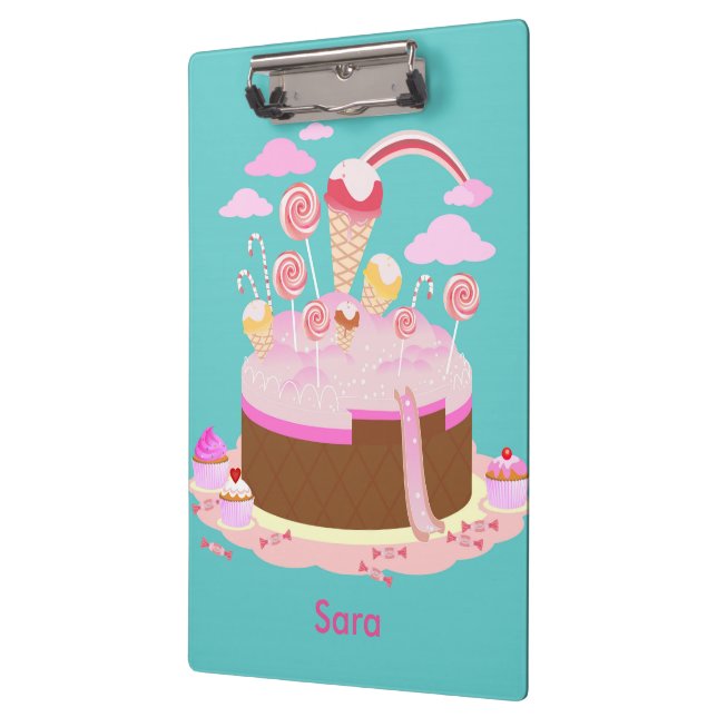 Porte-bloc Candy and chocolate cake for birthday party (Gauche)