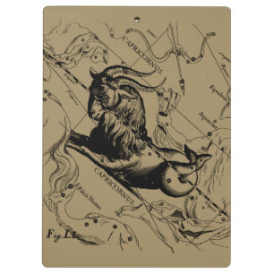 Porte-bloc Capricorne Constellation Vintage Engraving Heveliu