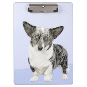 Porte-bloc Cardigan Welsh Corgi Peinture - Art Chien original