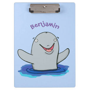 Porte-bloc Caricature adorable de marsouin