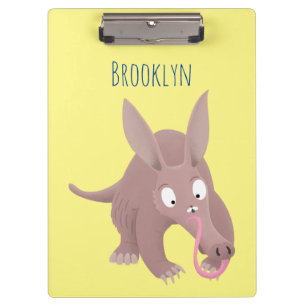 Porte-bloc Caricature amusante de Aardvark