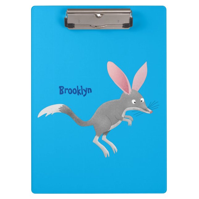 Porte-bloc Caricature de bilby australien très heureuse (Devant)