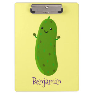 Porte-bloc Caricature de cornichon joyeux