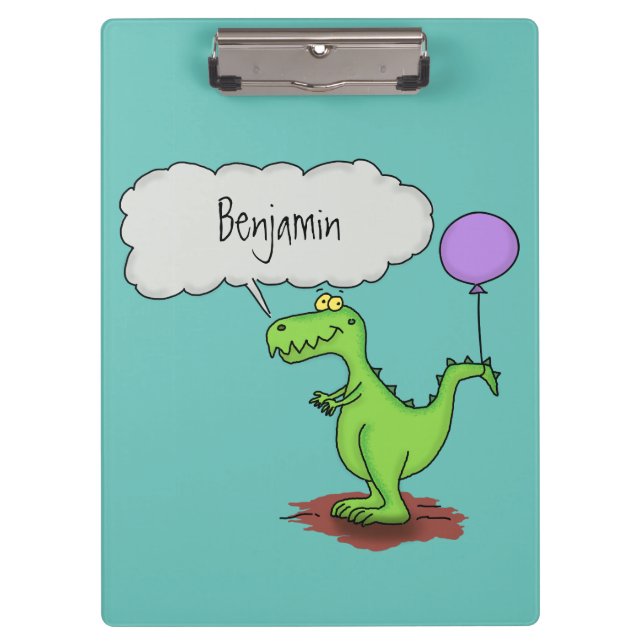 Porte-bloc Caricature de dragon dragon drôle et vert respiran (Devant)