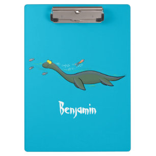 Porte-bloc Caricature de plesiosaure, monstre marin mignon et